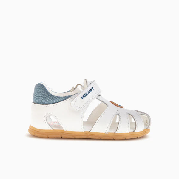 Pablosky Barefoot Sandal Plus Blanco Jeans