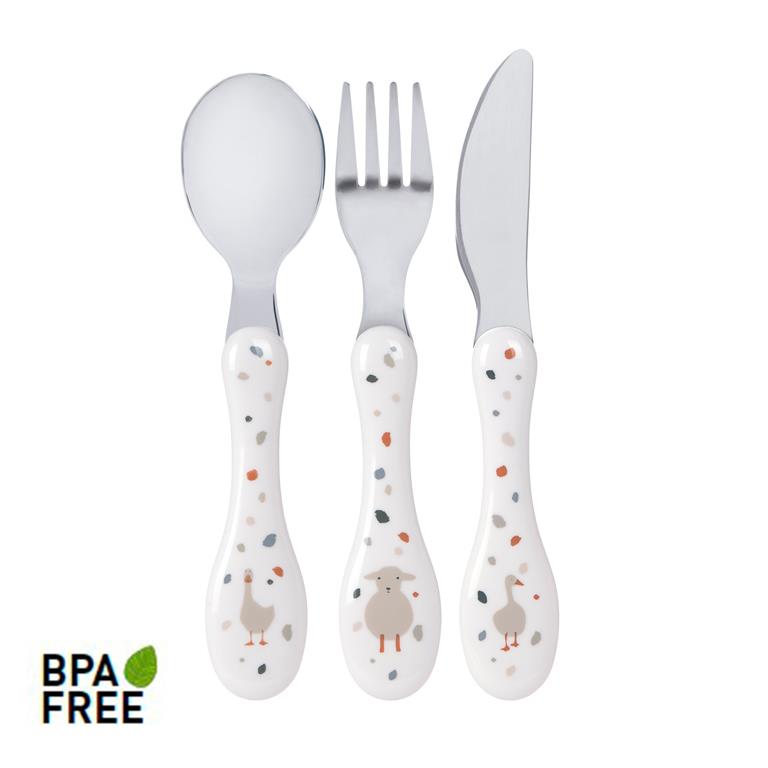 Lassig 3-piece cutlery set