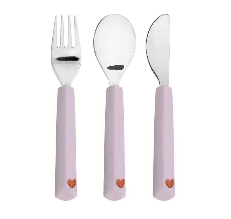 Lassig Set of 3 silicone cutlery