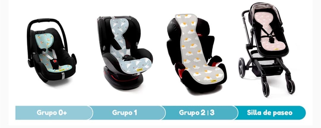 Funda antitranspirante Aeromoov Group 2/3 AirLayer 3D sin patas