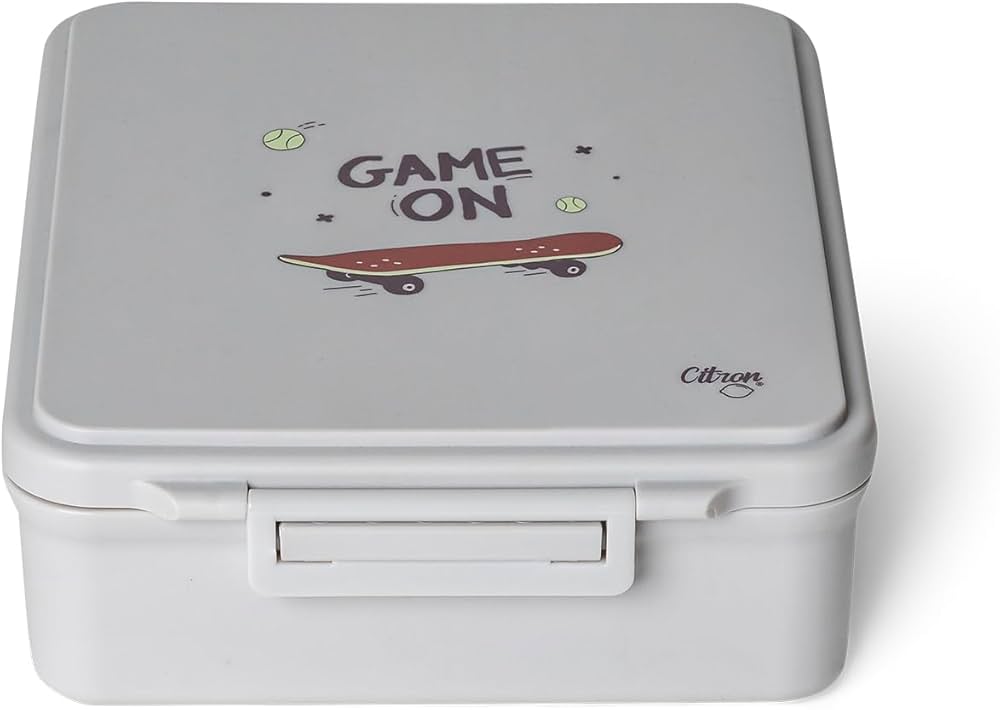 Citron Lunch Box with Cool Compartments and Thermoses