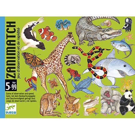 Djeco Jogo de Cartas de Observação e Rapidez ZANIMATCH