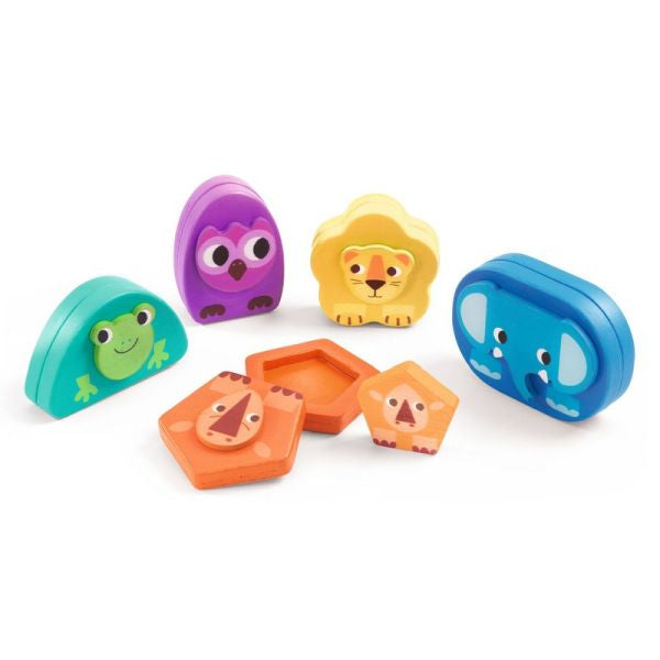 Djeco magnetic pieces game - wild animals kimami wild