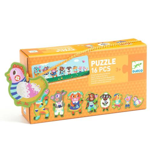 Djeco Puzzle Duo - Sort by Farm Sizes