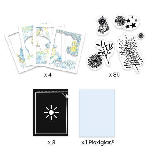 Djeco Desenhos em cianotopia - À luz do luar