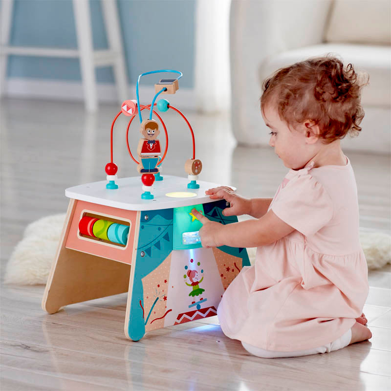 Hape Cubo de atividades com luz - Circo