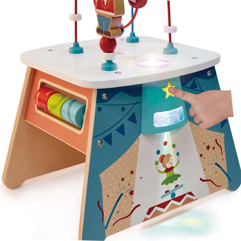 Hape Cubo de atividades com luz - Circo