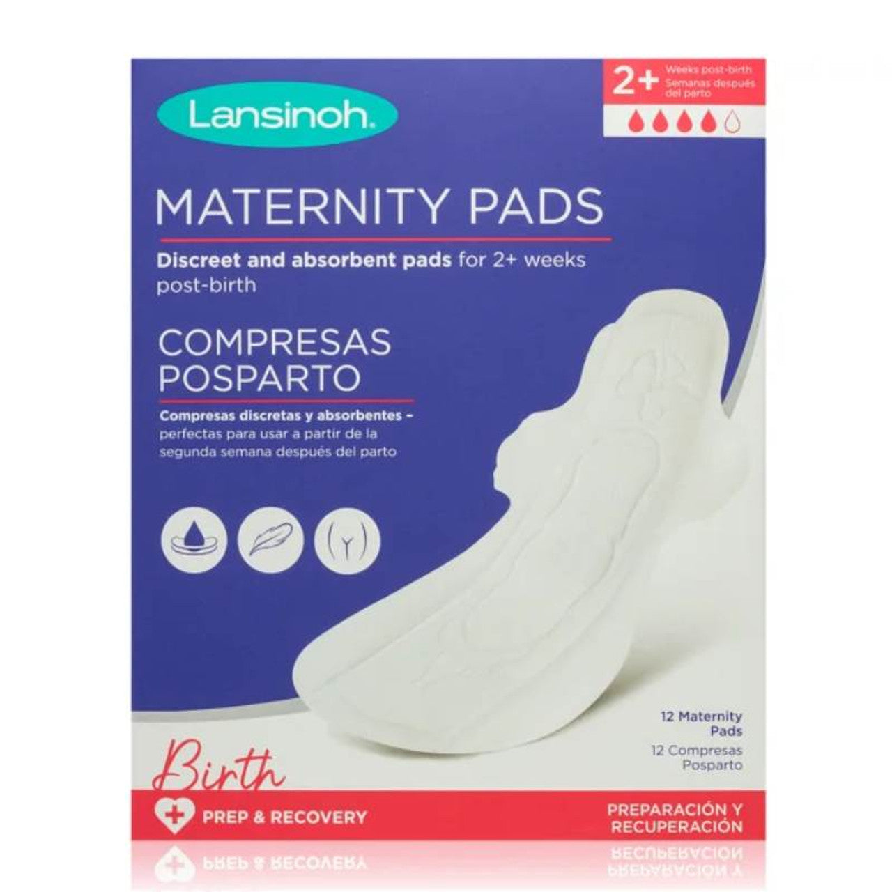 Lansinoh Postpartum Pads M 12 units