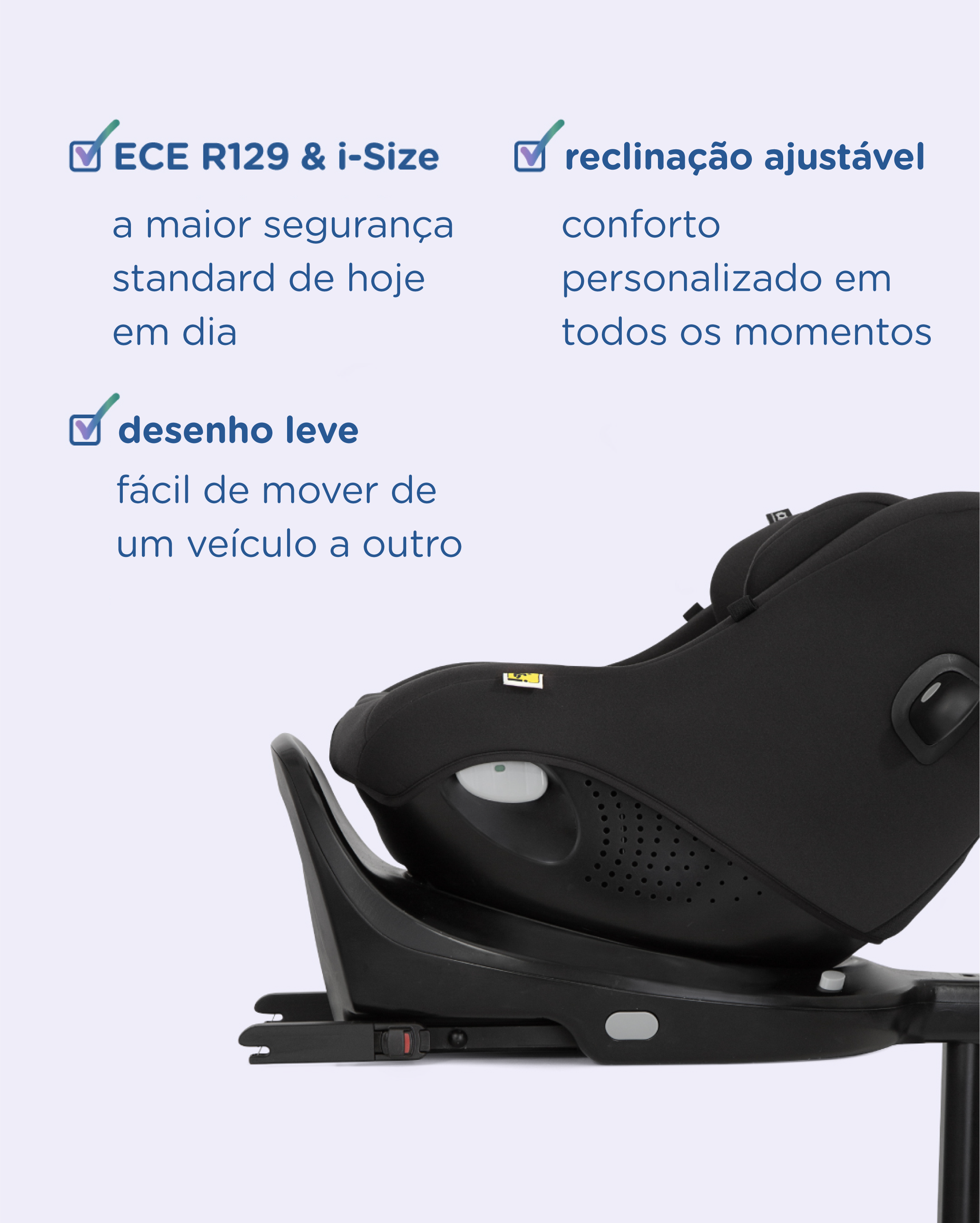 Silla de coche Joie I-Pivot 360 (hasta 105 cm)