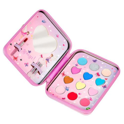 Souza Caja metálica con maquillaje.