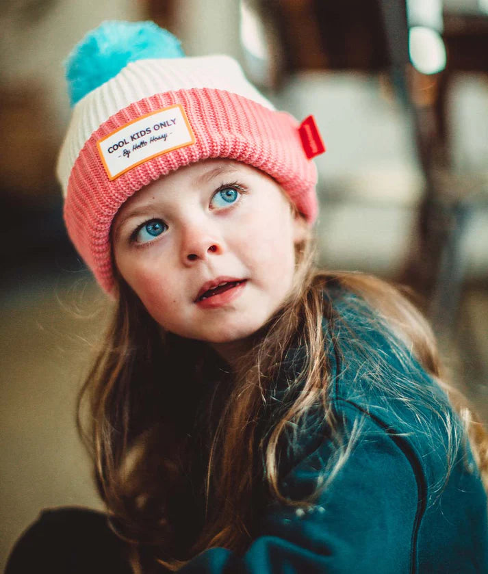 HELLO HOSSY Gorro com Pompom Pink Ice
