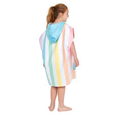 Dock and Bay Beach/Pool Poncho Absorbent Quick-Drying L 6-10 Years