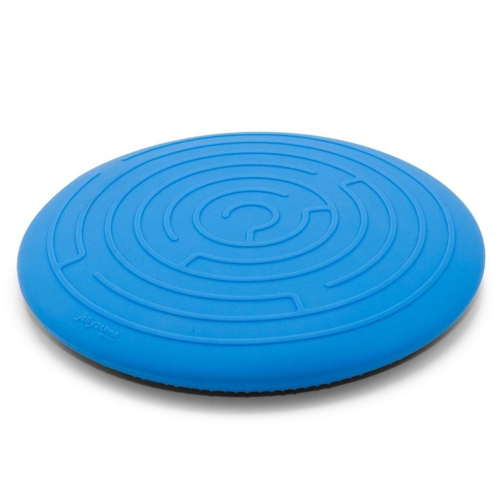 Vista de baixo da Jellystone Peekaboo Bag azul mostrando o padrão de labirinto.