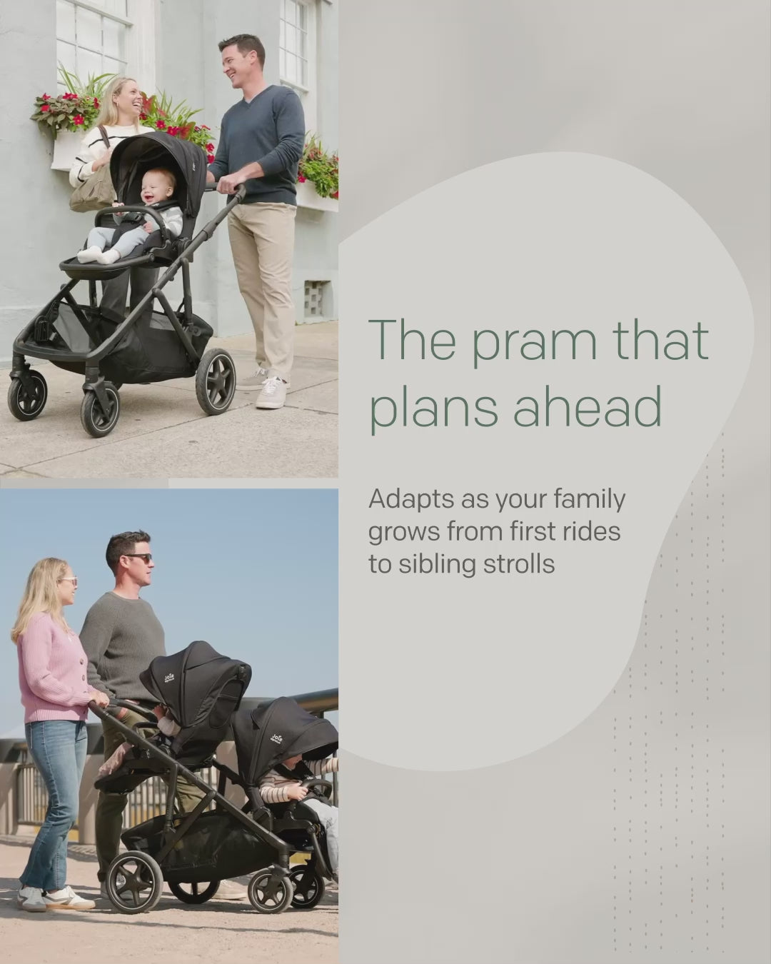 Joie carrinho de passeio Reversível GÉMEOS VERSITI Signature - até 22kg