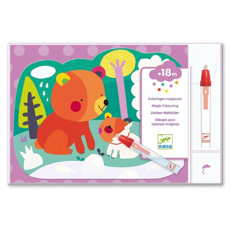 Djeco Water Coloring Activities - Hidden in the Forest