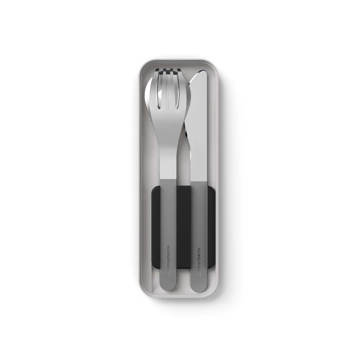 Monbento stainless steel cutlery 3 pieces Slim Box