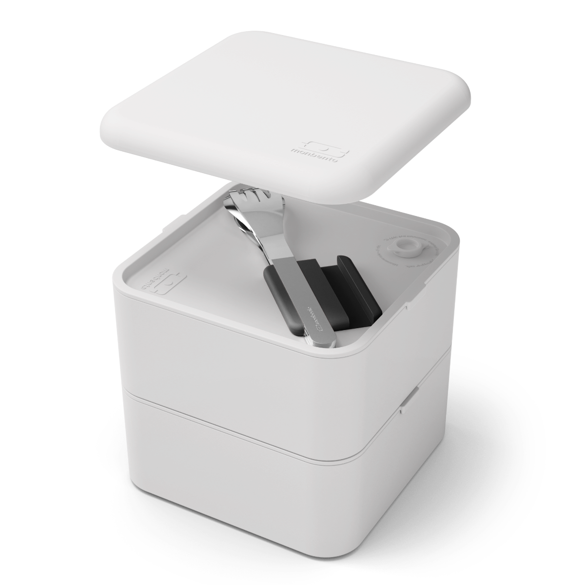 Monbento stainless steel cutlery 3 pieces Slim Box