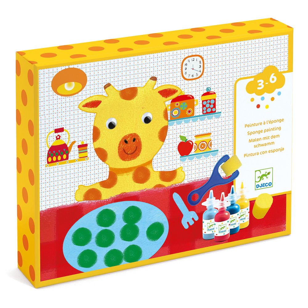 Djeco Sponge Painting Activities - Adventures with animals