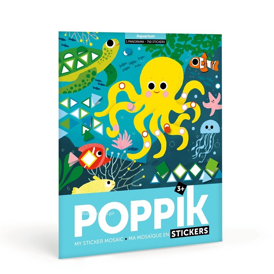 Poppik PANORAMA - poster with stickers Aquarium