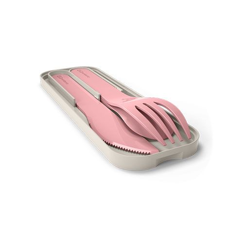 Monbento pink children's cutlery 3 pieces