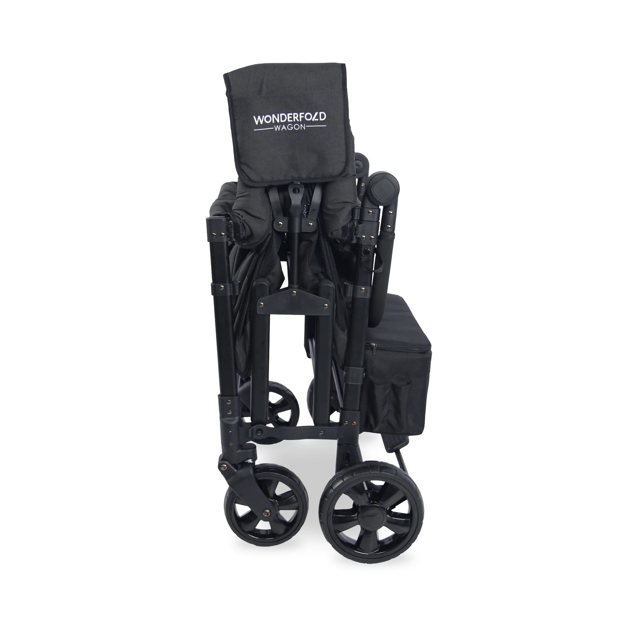 Wonderfold Wagon Serie W dobrado, mostrando o design compacto para fácil armazenamento e transporte.