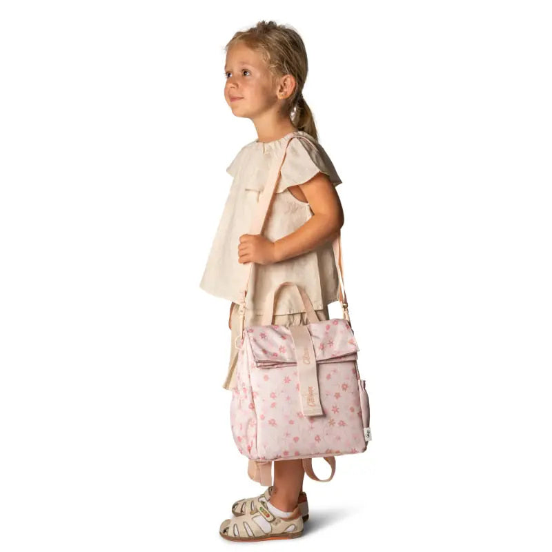 Citron Lancheira Mochila Térmica Roll-Up Flores