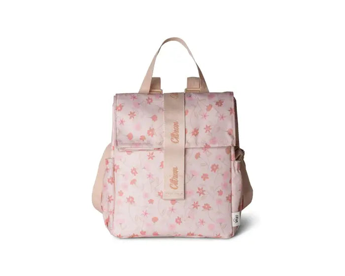 Citron Lancheira Mochila Térmica Roll-Up Flores