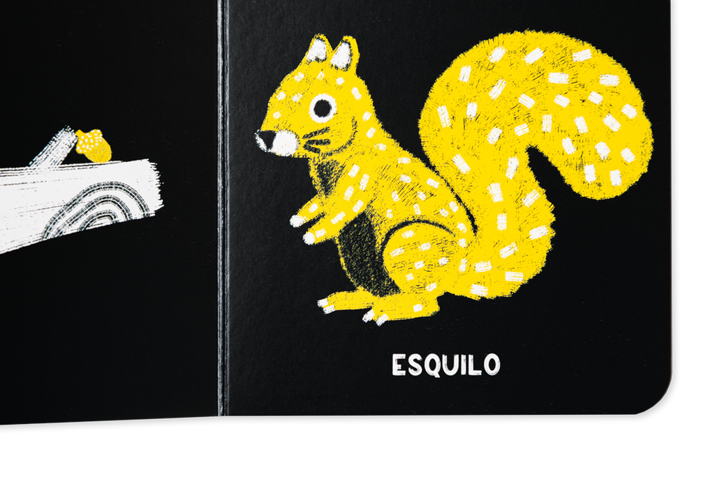 Livro-roca Habitantes da Floresta visto de lado, formato pequeno