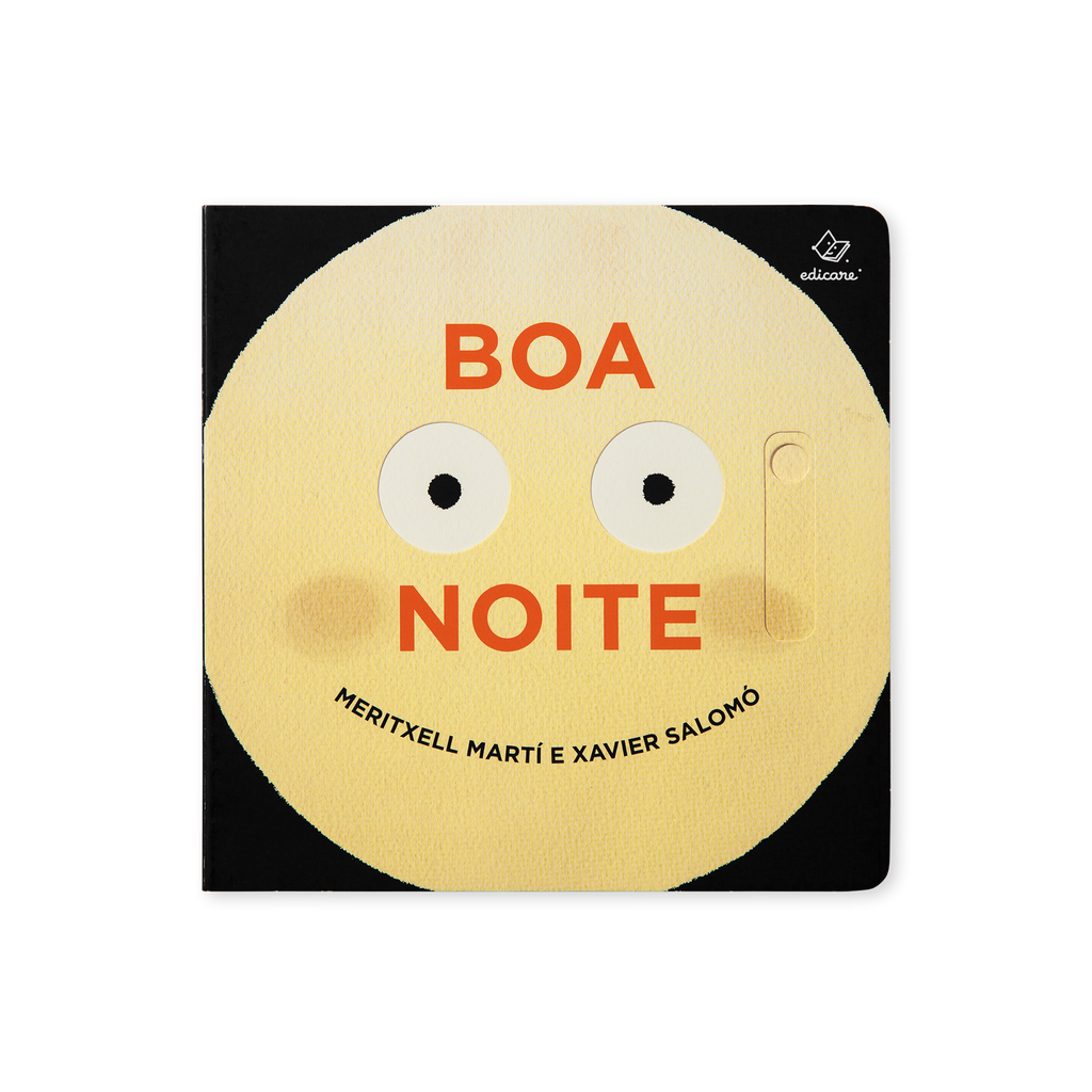 Capa do livro interativo Boa Noite da Edicare, com a Lua ilustrada
