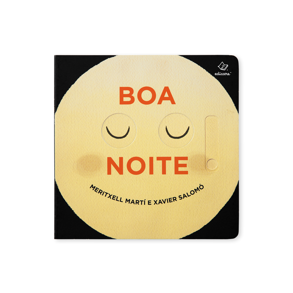 Livro Boa Noite aberto, a mostrar o mecanismo deslizante