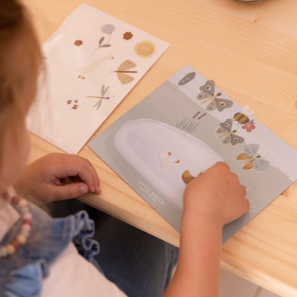 Little Dutch Autocolantes Vidro – Flowers & Butterflies