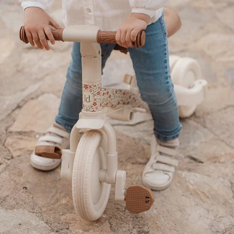 Little Dutch Bicicleta triciclo multifuncional 4 em 1 Sunny Flower