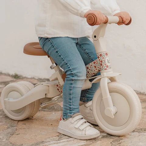 Little Dutch Bicicleta triciclo multifuncional 4 em 1 Sunny Flower