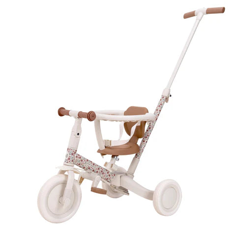 Little Dutch Bicicleta triciclo multifuncional 4 em 1 Sunny Flower