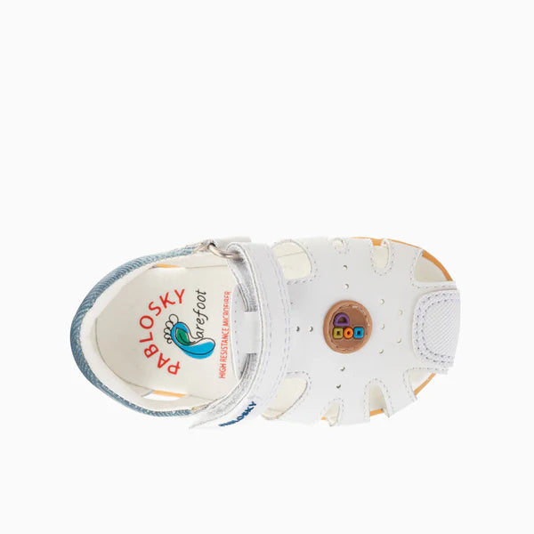 Pablosky Barefoot Sandal Plus Blanco Jeans