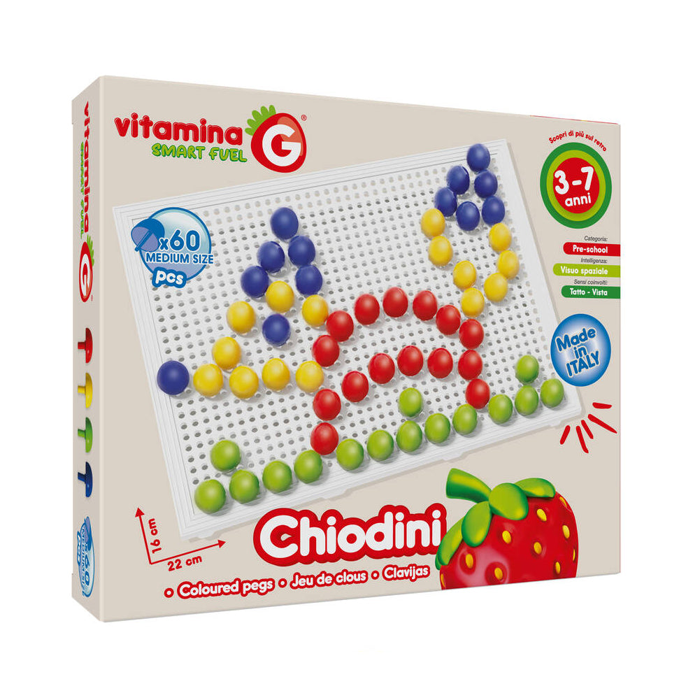 Vitamina G Jogo mosaicos com pinos