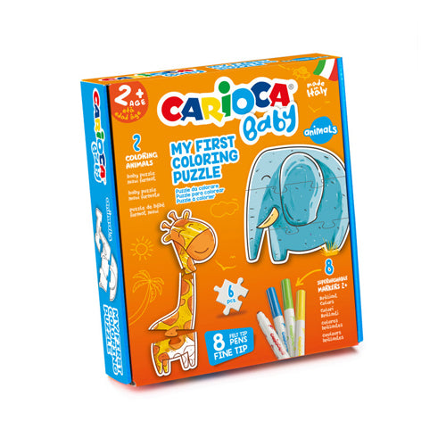 Carioca Baby Puzzle para colorear con rotuladores ANIMALES