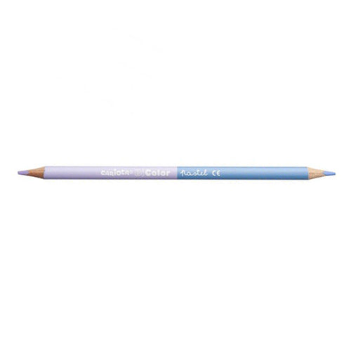 Embalagem dos lápis Carioca 12 Lápis de cores pastel Bicolor, mostrando 12 lápis de duas pontas em tons suaves e o logótipo da marca.