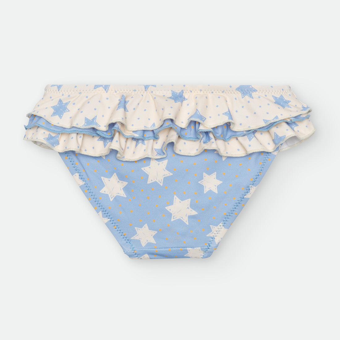 Calzoncillos de playa combinados Waterlemon - Piscina Estrelas com Ruffles Girl