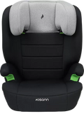 Cadeira auto Musca Isofix Grey Melange, com o encosto visível e a estrutura preta, vista frontal.