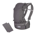Mochila Quokkababy E-Carrier na cor Light Grey, vista de frente