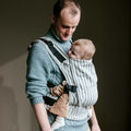 Mochila ergonómica Fidella Fusion ToddlerSize no padrão Stripes Grey