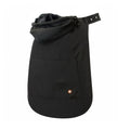 Cobertor de inverno Wombat London preto, colocado sobre um porta-bebés