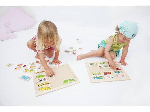 Beleduc Puzzle Match and Mix - Transport