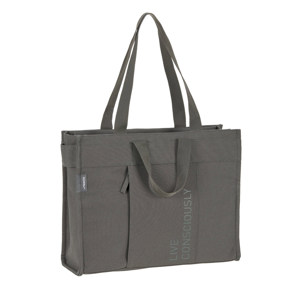 Bolsa de Maternidade Lassig Tote Up na cor antracite, fotografia 2 de 8 do produto