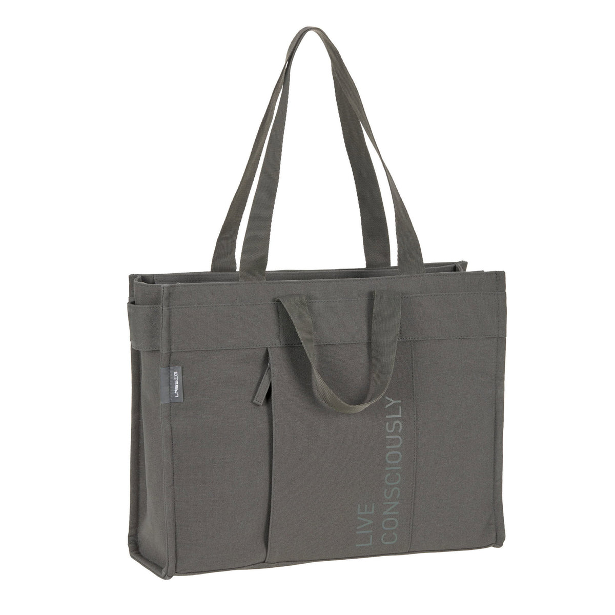 Bolsa de Maternidade Lassig Tote Up na cor antracite, fotografia 2 de 8 do produto