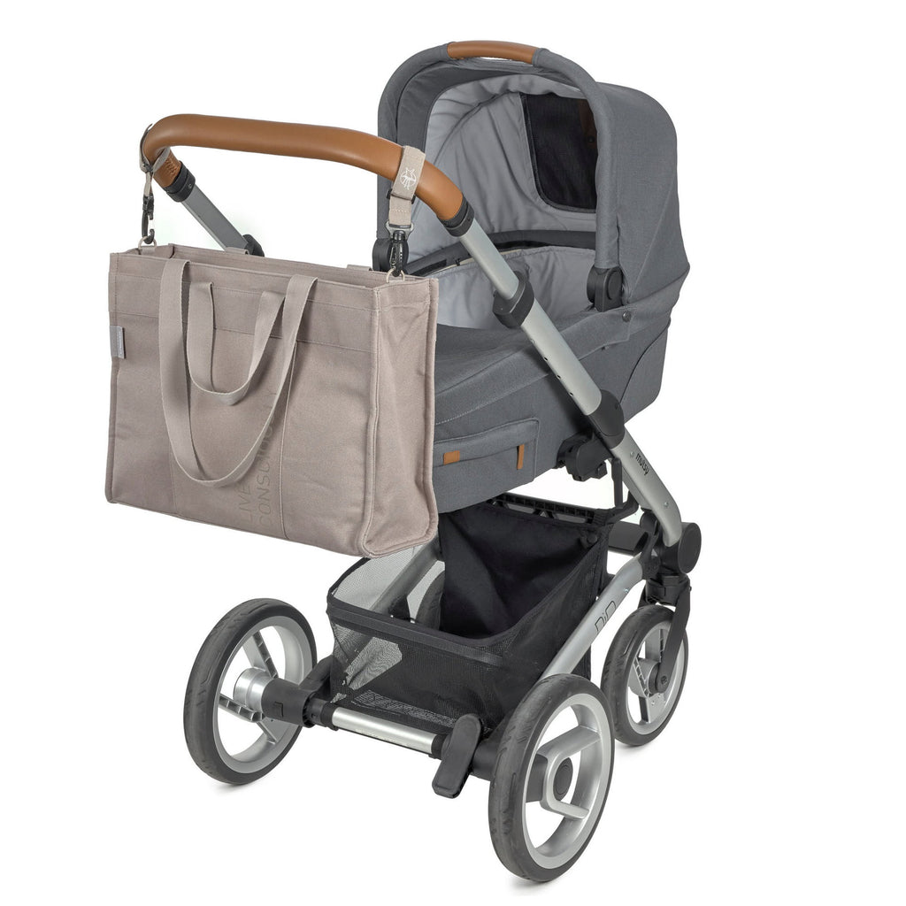 Bolsa de Maternidade Lassig Tote Up na cor taupe, fotografia 5 de 7 do produto
