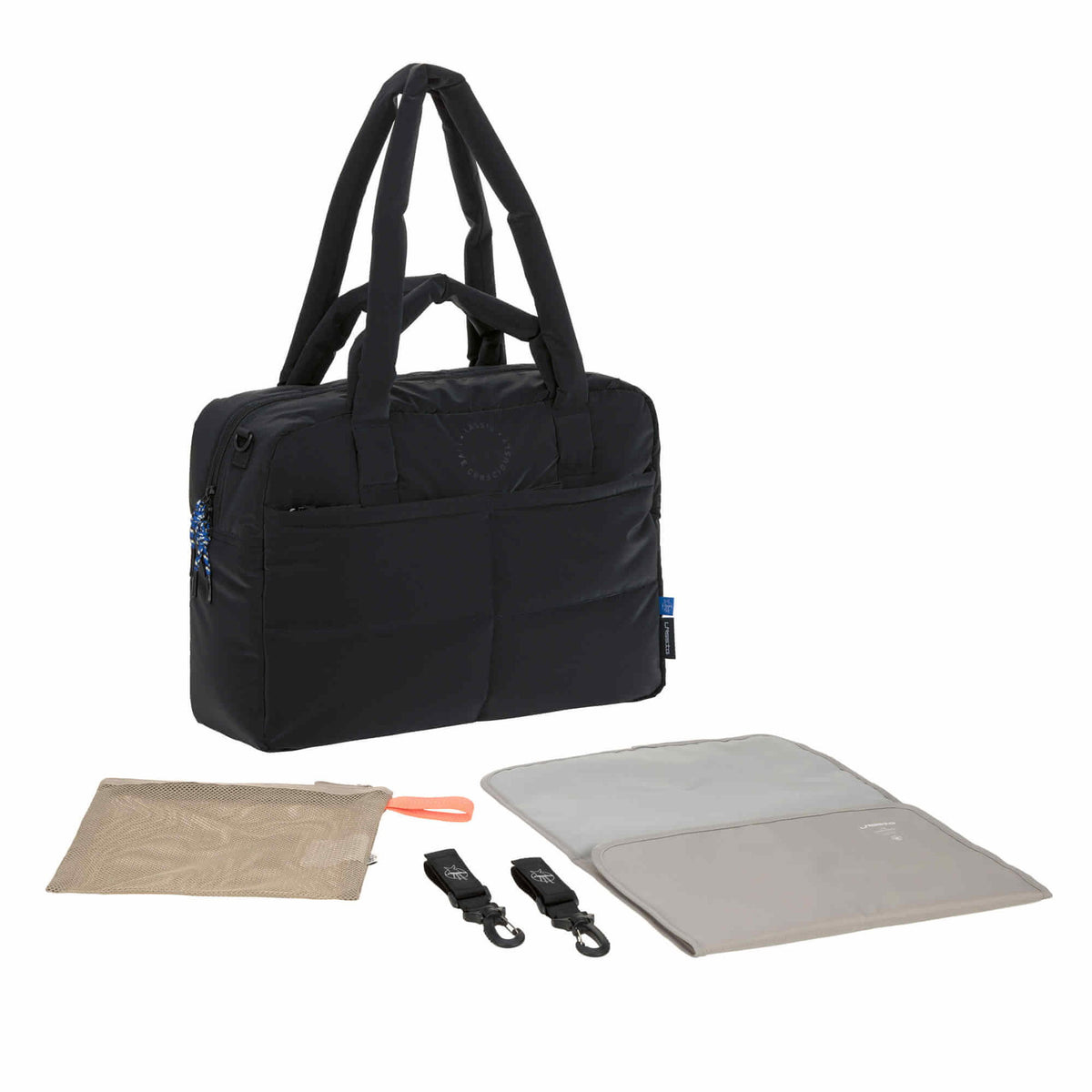 Bolsa de Maternidade Lassig Everyday na cor preto, fotografia 1 de 8 do produto