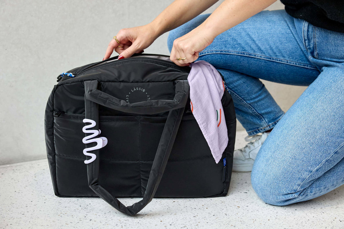 Bolsa de Maternidade Lassig Everyday na cor preto, fotografia 8 de 8 do produto