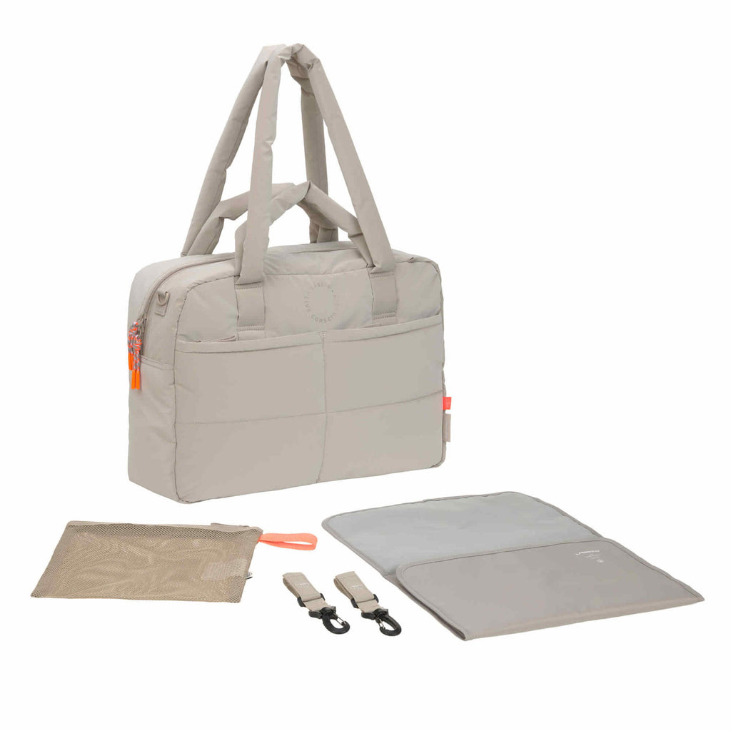 Bolsa de Maternidade Lassig Everyday na cor bege, fotografia 1 de 8 do produto
